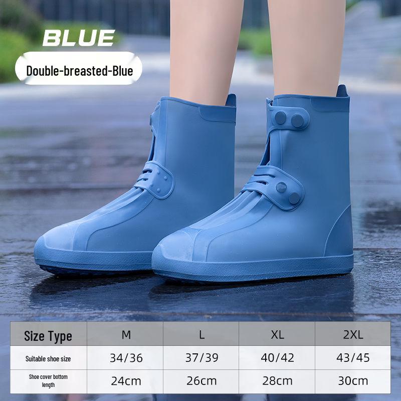 Thickened Waterproof and Non-Slip Shoe Covers for Men and Women - Durable, Washable, and Ideal for Rainy Days.