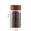 ZISIZ Glass Storage Jar with Acacia Wood Lid