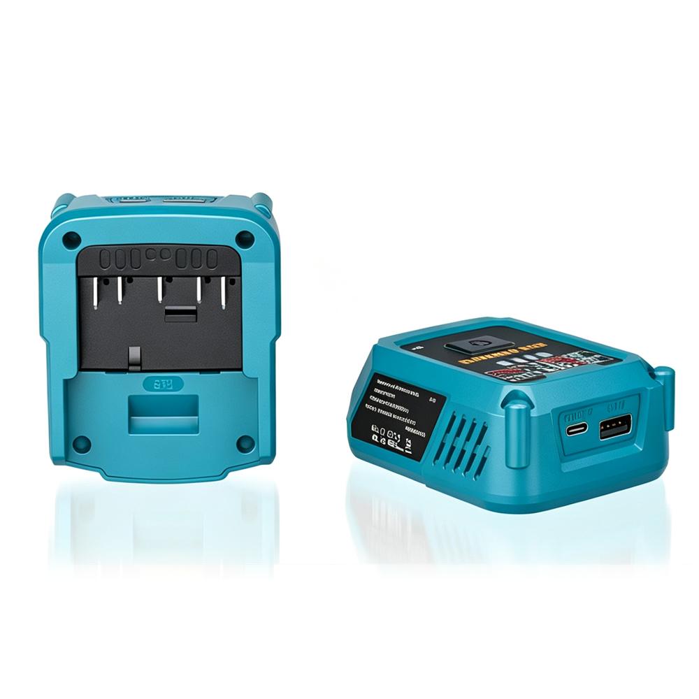 1 In1 111W Battery Charger Power Adapter Compatible for Makita/Dewalt/Milawukee/Bosch Battery with USB-A/C for Phones Tablets