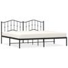 VidaXL Cadre de lit métal avec tête de lit noir 193x203 cm 373795