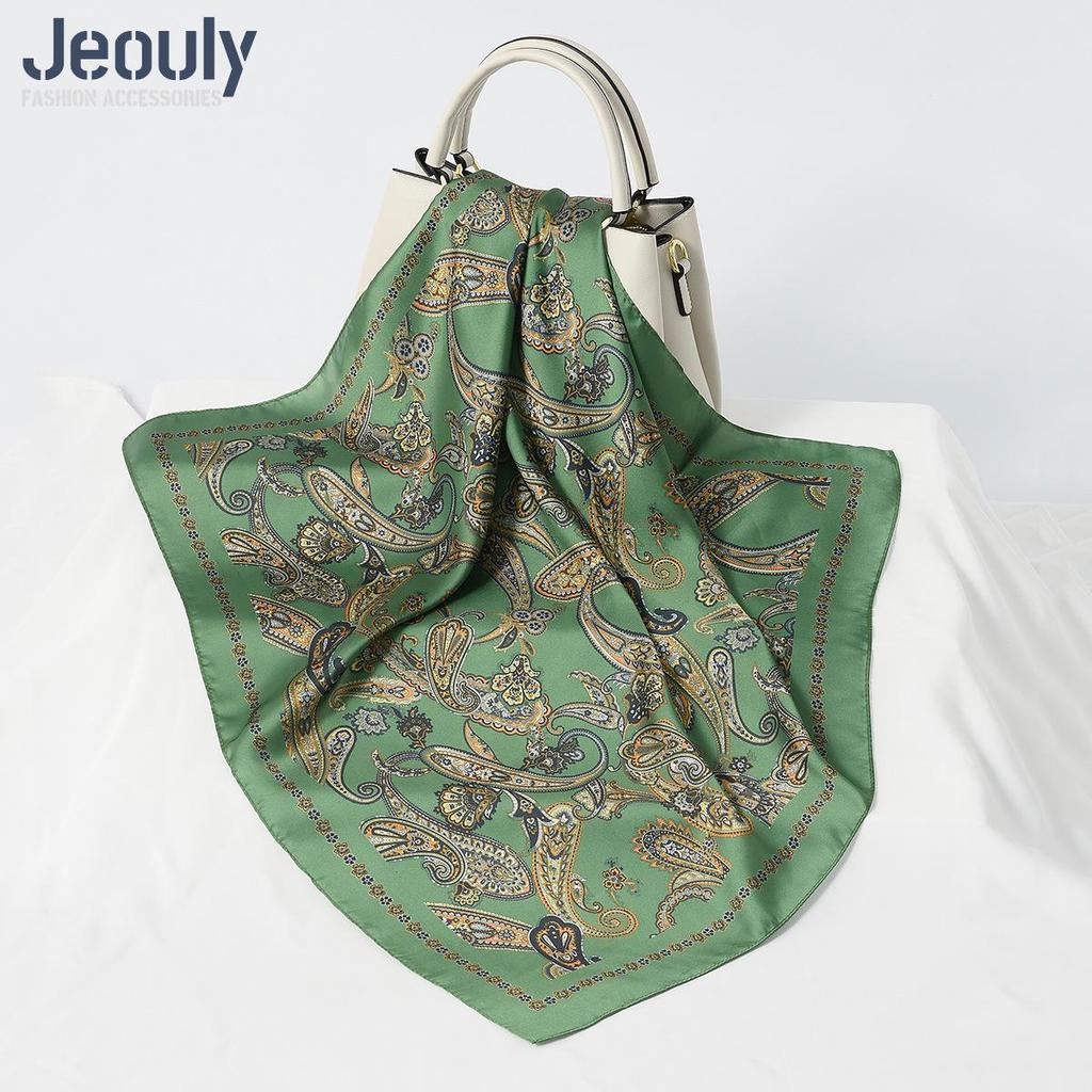 Cross-Border 70cm Silk Cashew Print Scarf - Autumn/Winter Women's Fashion Headscarf