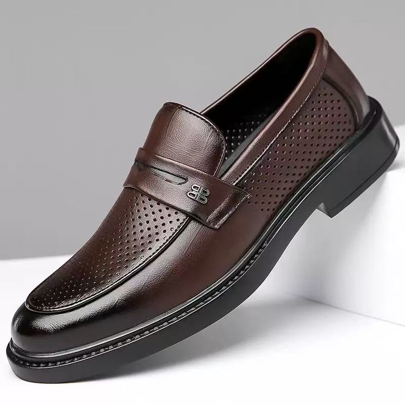British Business Leather Shoes for Men High Quality Designer Shoes Fashion Loafers Men Solid Color Luxury Platform Shoes for Men