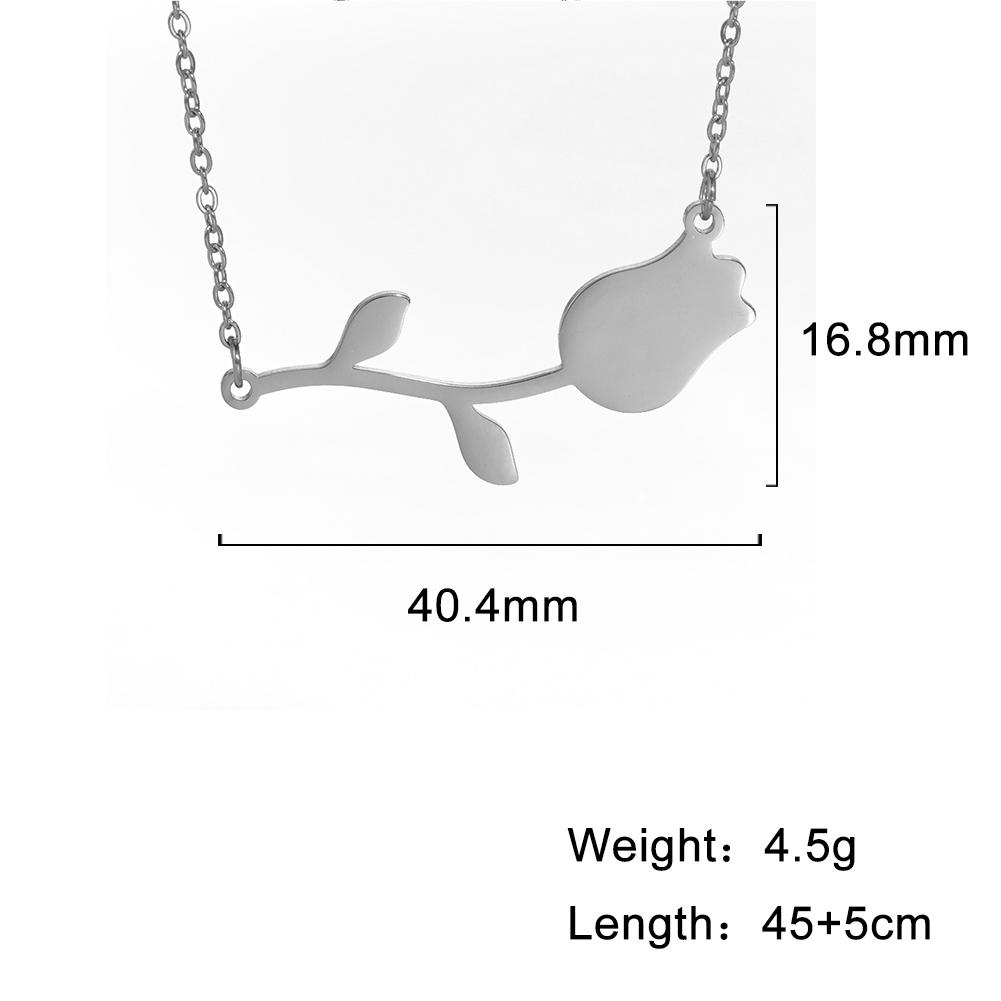 My Shape Lightning Necklaces For Women Tooth Mountain Heart Stainless Steel Necklace Choker Fashion Jewelry Gifts For Girlfriend