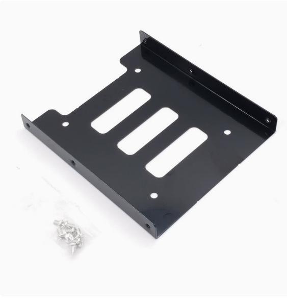 Staffa Metallica Regolabile a Doppio Strato per SSD e Hard Disk da 2,5 a 3,5 Pollici