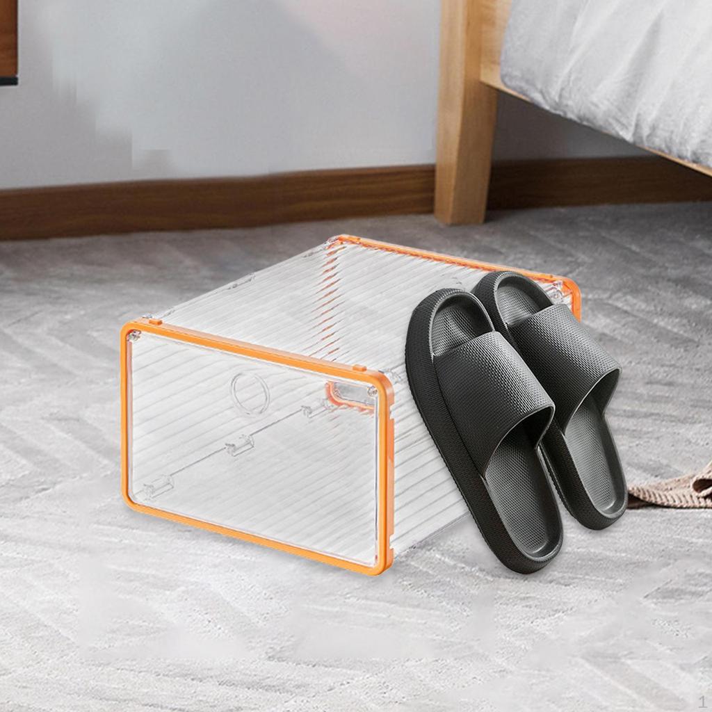 Clear Shoe Storage Box with Lid - Organize Your Shoes and Toys Efficiently