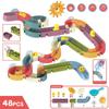 Baby DIY Putting Together Track Slide Suction Mug Playthings Bath Tub Playthings Baby Bathroom Bathtub Shower Plaything Kit Duck Water Playthings for