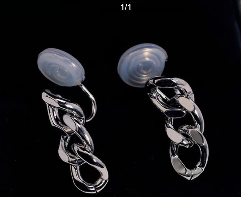 Metal Earrings Without Piercings Women's Chain Earrings Gift Jewelry