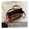 2024 Spring Women's Minimalist Crossbody Shoulder Bag - High-Quality, Fashionable, Versatile Handbag with Unique Stitching.