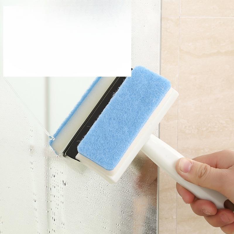 Multi-functional Two-in-one Glass Cleaning Brush, Powerful Wiper, Sponge for Cleaning Tiles and Mirrors, Universal Window Cleaning Wonder