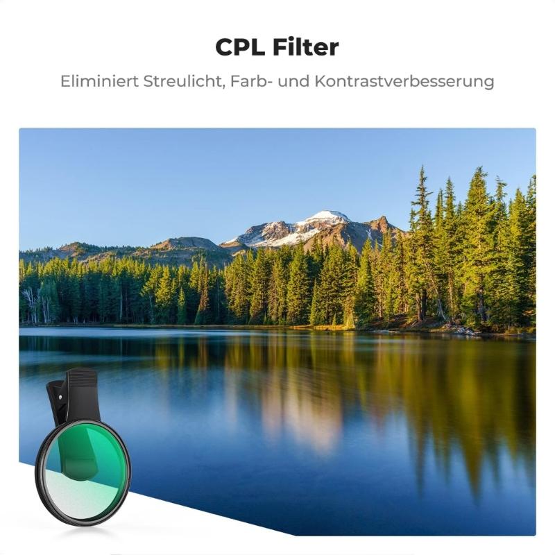 Circular Polarizer High Resolution Circular Polarizer Lens for Mobile Photography Enhances colorful Saturation for Phone
