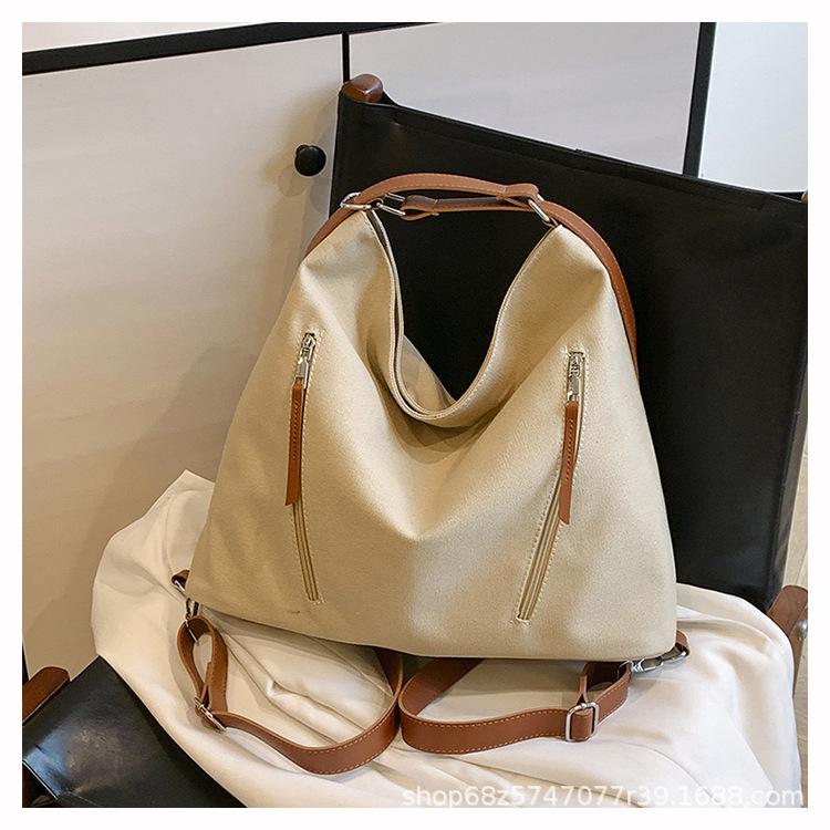 Tote Bag Women's Large Capacity 2025 New Casual Fashion Niche Backpack High-end Multi-functional School Bag Backpack