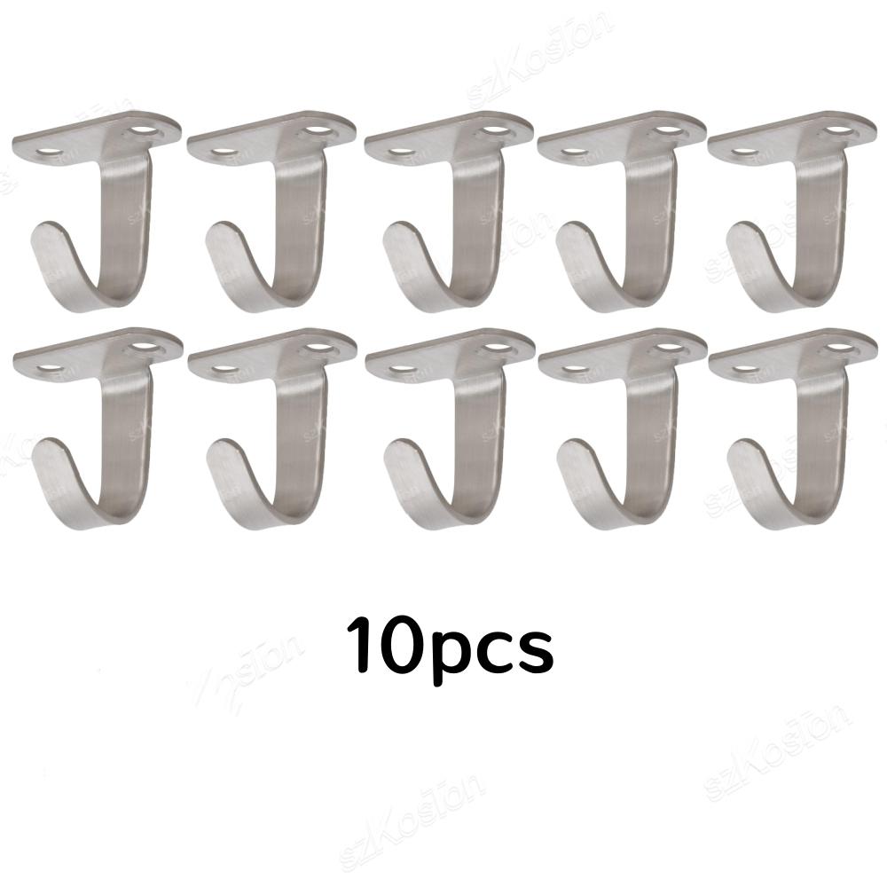11-11Pcs Ceiling Hooks Stainless Steel For Hanging Ornament Hooks Top Hangers For Kitchen, Plant Bathroom Clothes
