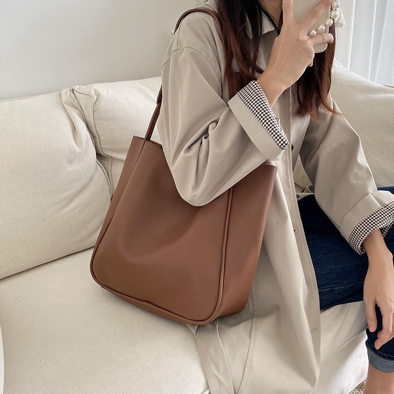 Dámská retro taška tote s velkou kapacitou - Všestranná taška přes jedno rameno pro práci a dojíždění