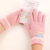 Korean Baby Wool Five Finger Gloves Unisex Kids School Children Cold Proof Knit Winter Mittens
