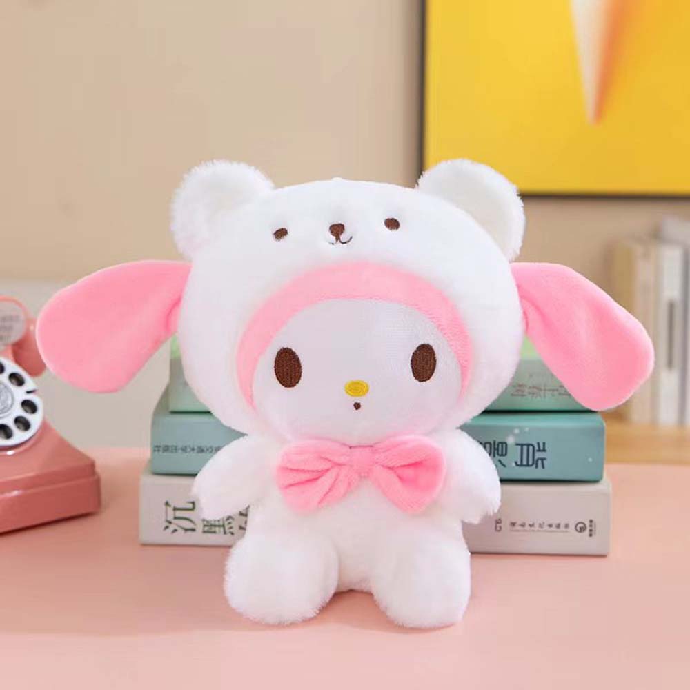 25cm Kawaii Sanrio Plushies Doll Toy Hello Kitty Cinnamonroll Kuromi Stuffed Plush Dolls Cute Toys Children Birthday Gifts