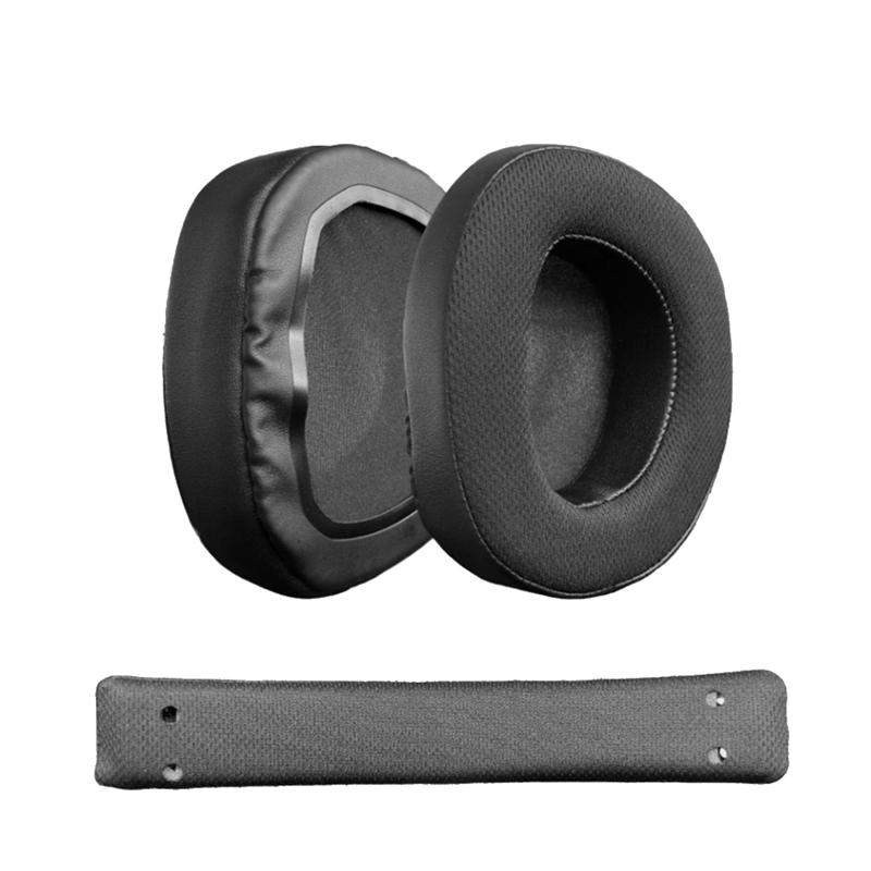 ABUO-Memory Foam Earpads For ASUS ROG Theta 7.1 Earphone- Noise Isolating Ear Pads Cushions Earmuffs