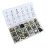 180Pcs Car DVD, Cd,dashboard Audio Center Console Panel Metal Fastener Mixed Rivet Box Set For All Auto Screw Clip...