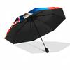 1pc Sturdy 8-Bone Auto Umbrella, Christmas Dwarfs Umbrella, Digital Printed, Foldable Umbrella for On-the-Go Outdoor Use
