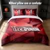 Union Berlin FC Design Bett Bettwäsche-Set 1 Bettbezug + 2 Kissenbezüge Weich Atmungsaktiv Haushalt Bettwäsche