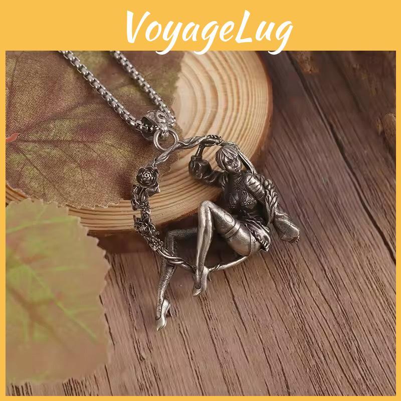 Elegant Geometric Shape Alloy Necklace With Vintage Appeal Perfect For Spring Fashion