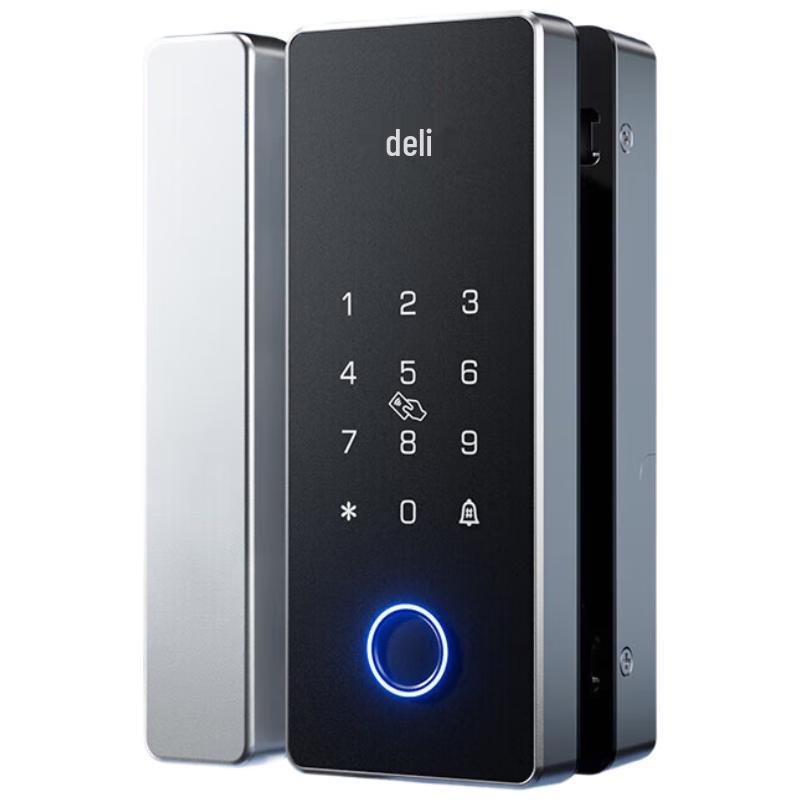 Deli Smart Fingerprint Glass Door Lock