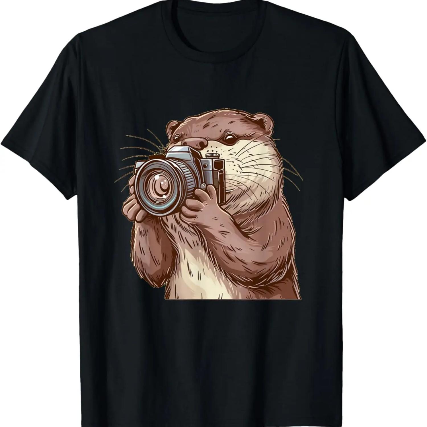 

Cute Otter Costume with Camera for Boys and Girls T-Shirt XXXXXL чорний