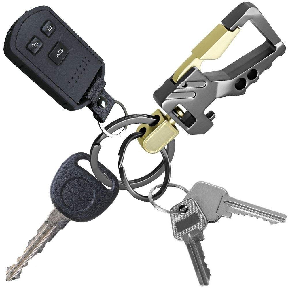 Creative Unique Car Accessories Multi-function Tool Fashion Opener key Chain Car Keychain Key Rings