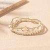 Boho Perlenarmband Instagram-inspiriert Nischenstil Farbblock-Stapelarmband-Set