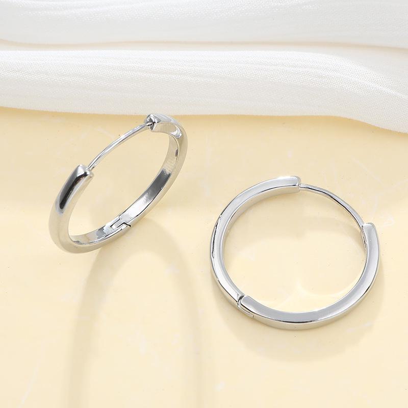 Huazi Style Zircon Stud Earrings for Women - Gold-Plated, Non-Fading Luxury Jewelry