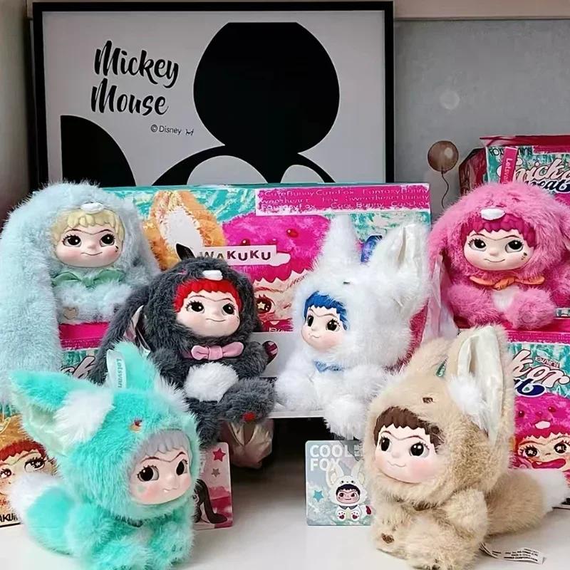 In Stock Original Wakuku Blind Box Wakuku V2 Fox Rabbit Trick Diary Pendant Birthday Celebration Gift Idea Garage Kit Children Kids Toy Sets Wakuku