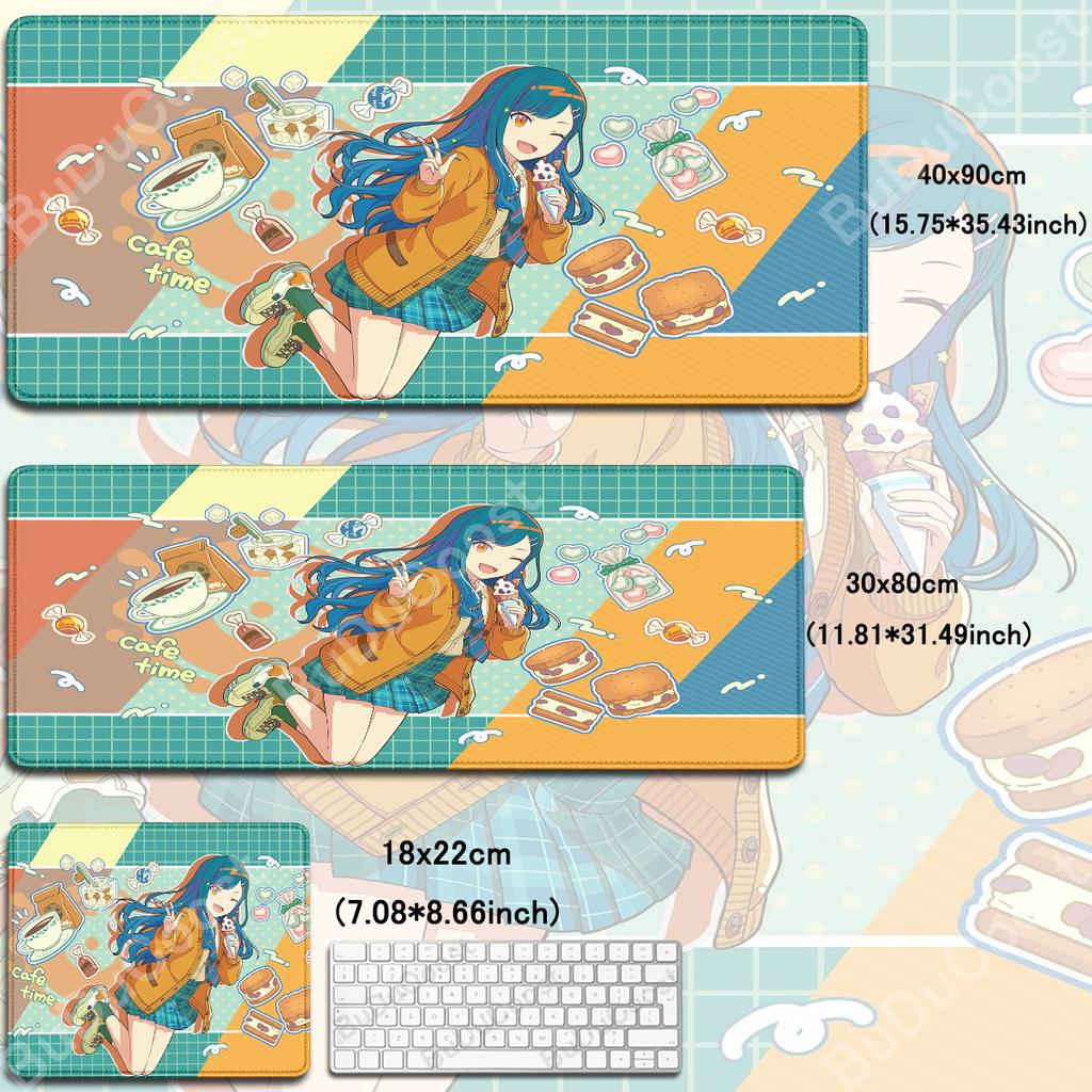 XXL Anime Mädchen HD Schreibtischmatte PJSK Project Sekai Colorful Stage Nightcord Gummi-Mauspad Großes Gaming Rutschfestes Tastatur Schutzmatte