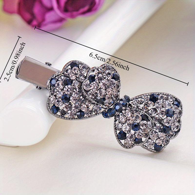Tendance Européenne et Américaine Nouvelle Arrivée Strass Femmes Épingle à Cheveux Nœud Papillon Mode Accessoires de Cheveux Étincelants