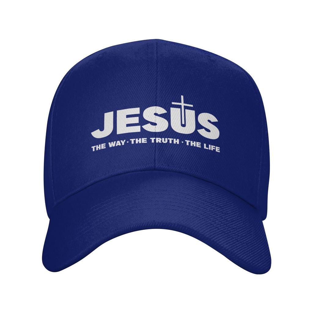 Custom Classic Jesus Christ The Way The Truth The Life Baseball Cap Unisex Women Adjustable Religion Christian Faith Dad Hat Sports