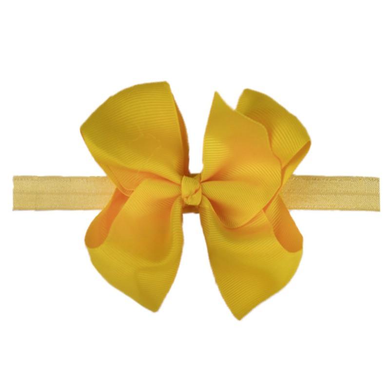 New Children's Headband, Fashionable Baby Hair Accessories, Dovetail Bow Headband, Solid Color Seamless Elastic Belt.