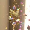 1 Pc Butterfly Crystal Sun Catcher - Glass Prism Reflecting Lights for Home, Garden and Car Decor