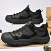 Brand Wear Resistant Leisure Men Mountaineering Shoes Anti-Slip Comfort Outdoor Sports Travel Shoes Genuine Leather Hiking Shoes