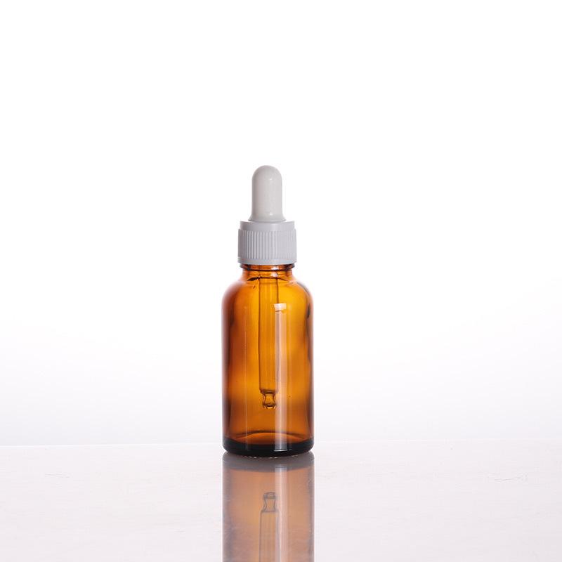 Braune Lichtgeschützte Glas-Serenflasche mit Tropfer, 30 ml und 50 ml, für Ätherische Öle und Kosmetika