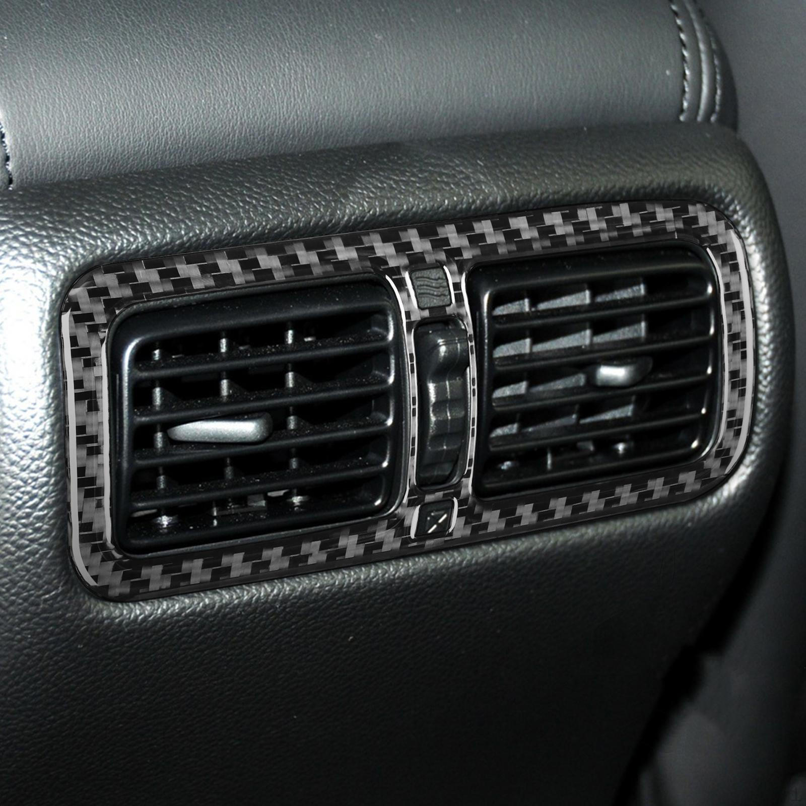 

Rear Center Air Vent Lid Trim Sticker, Carbon Fiber Decal, Waterproof 37 Replacement Durable