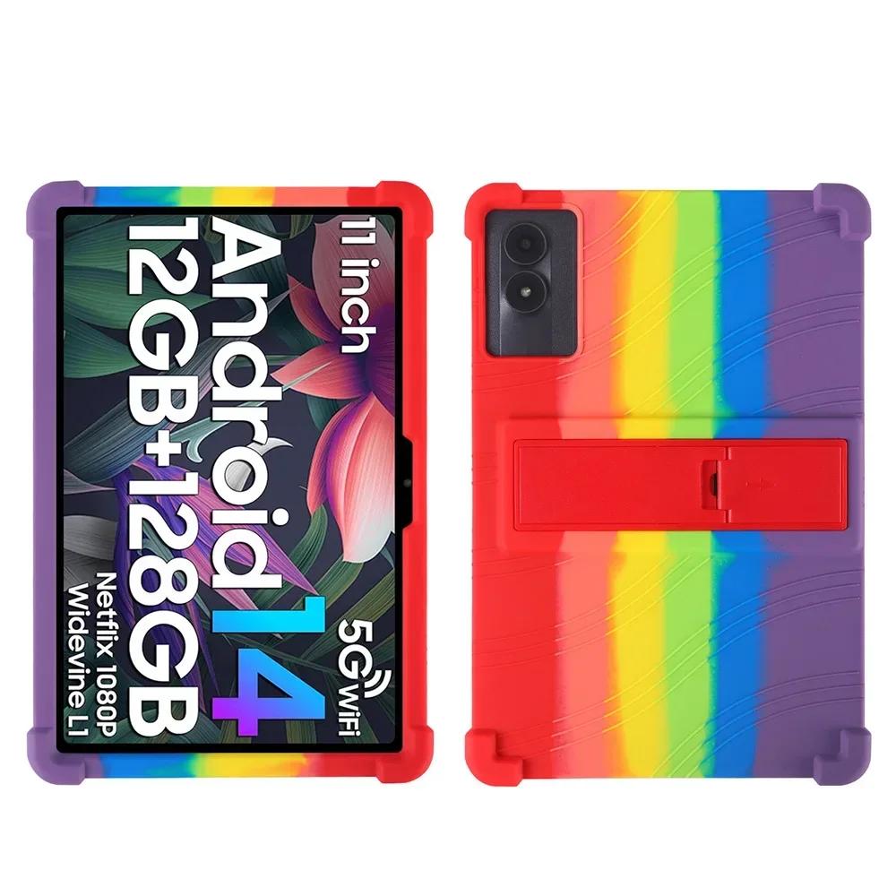 Pour Tabwee W90 11 Pouces Tablette Android 15 coque de protection, anti chute épaisse coque en silicone Adapté aux enfants coque souple Tabwee W90