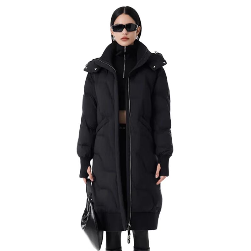 Damska długa parka puchowa Jinyujie