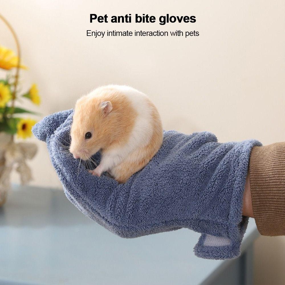 Thickened Protection Bite Proof Gloves Hamster Bonding Mitt Small Animals Pet Training