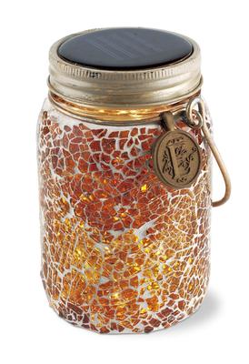 Kishima Etoile LED Gartenleuchte, Solarbetrieben, Wasserdicht, Mosaik, Orange, KL-10356