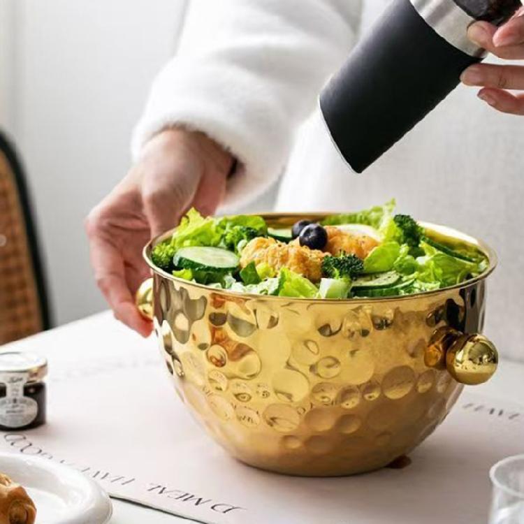 Modern Hammered Metal Ice Buckets Set Of 2 Gift Ice Container Set For Chilling Wine Beer And Cocktails At Gatherings