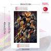 Kamen Rider simple outline silhouette Pattern  3pcs 100% Round Full Drill 5D DIY Diamond Painting Embroidery Cross Stitch Rhinestone Décor