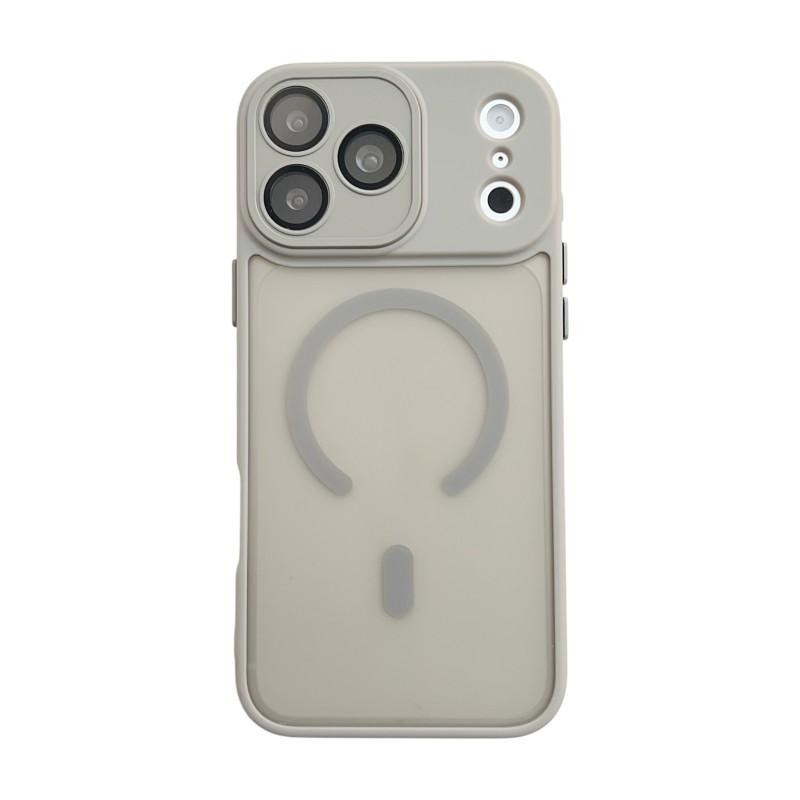For iPhone 17 Pro Max Magnetic Back Cover WANLONFENG QB1 Series PC TPU Shockproof Phone Case
