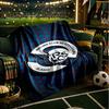 Football Strasbourg Crest Blanket Lightweight Ideal Bedding Blanket Perfect for Travel, Camping, Living Rooms, Offices, Sofas, Fan Christmas gift