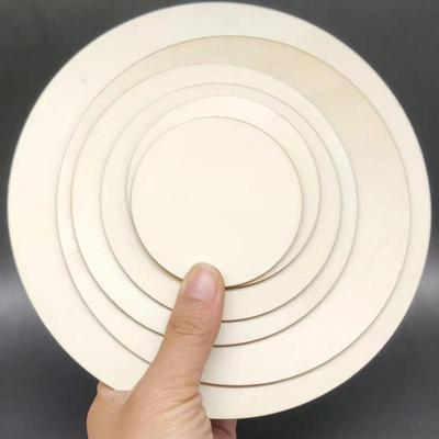 Round Wooden Craft Pieces for DIY Home Decoration and Children's Art Projects