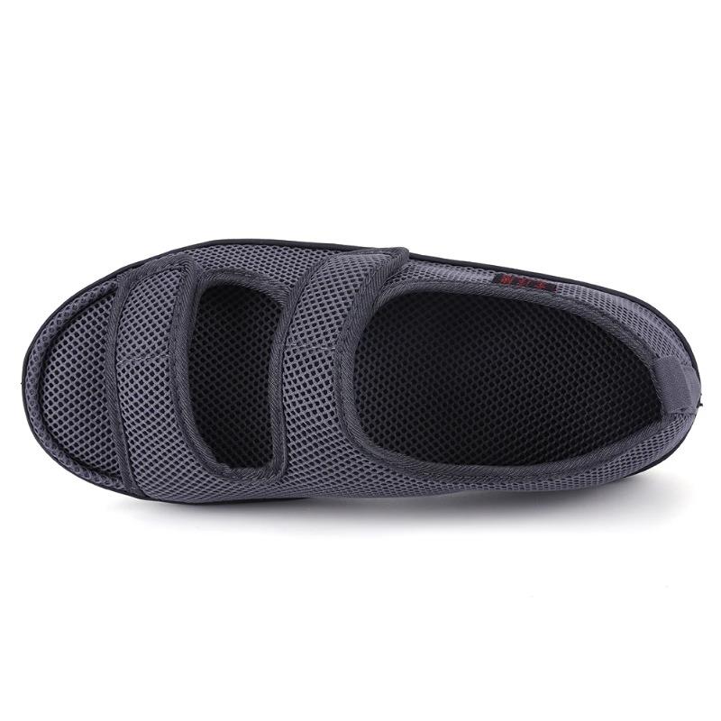 Diabetic Sandals Adjustable Hook Loop Walking Sandals Wide Feet Swollen Shoes Elderly Swelling Sensitive Feet