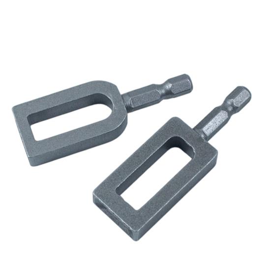 2Pcs Electric Drill Wire Twisting Tool Heavy Duty Wire Twister with 1/4-inch Hex