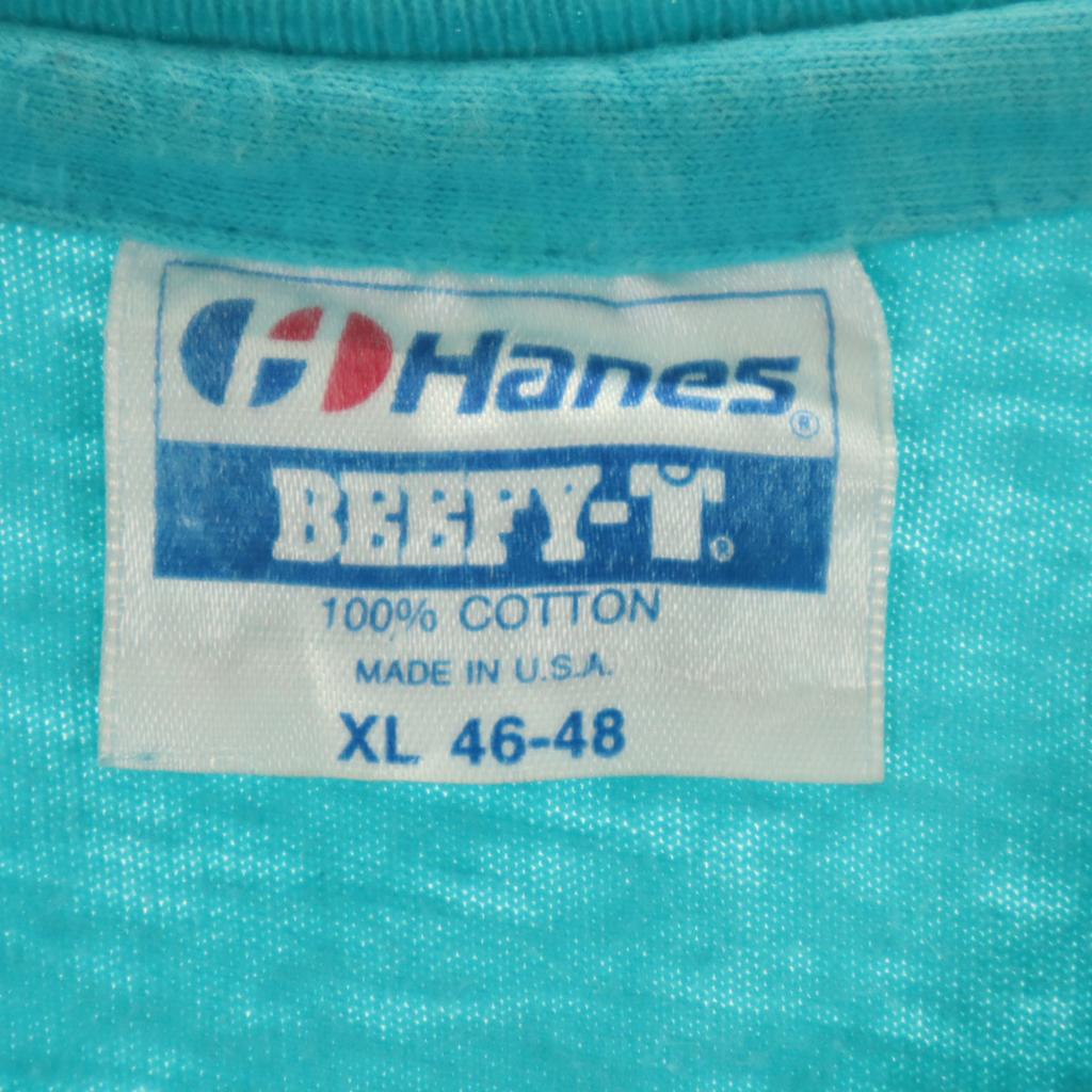 HANES 90s Made In USA Old Short Sleeve T-shirt XL BEEFY-T Single Stitch Men's Used